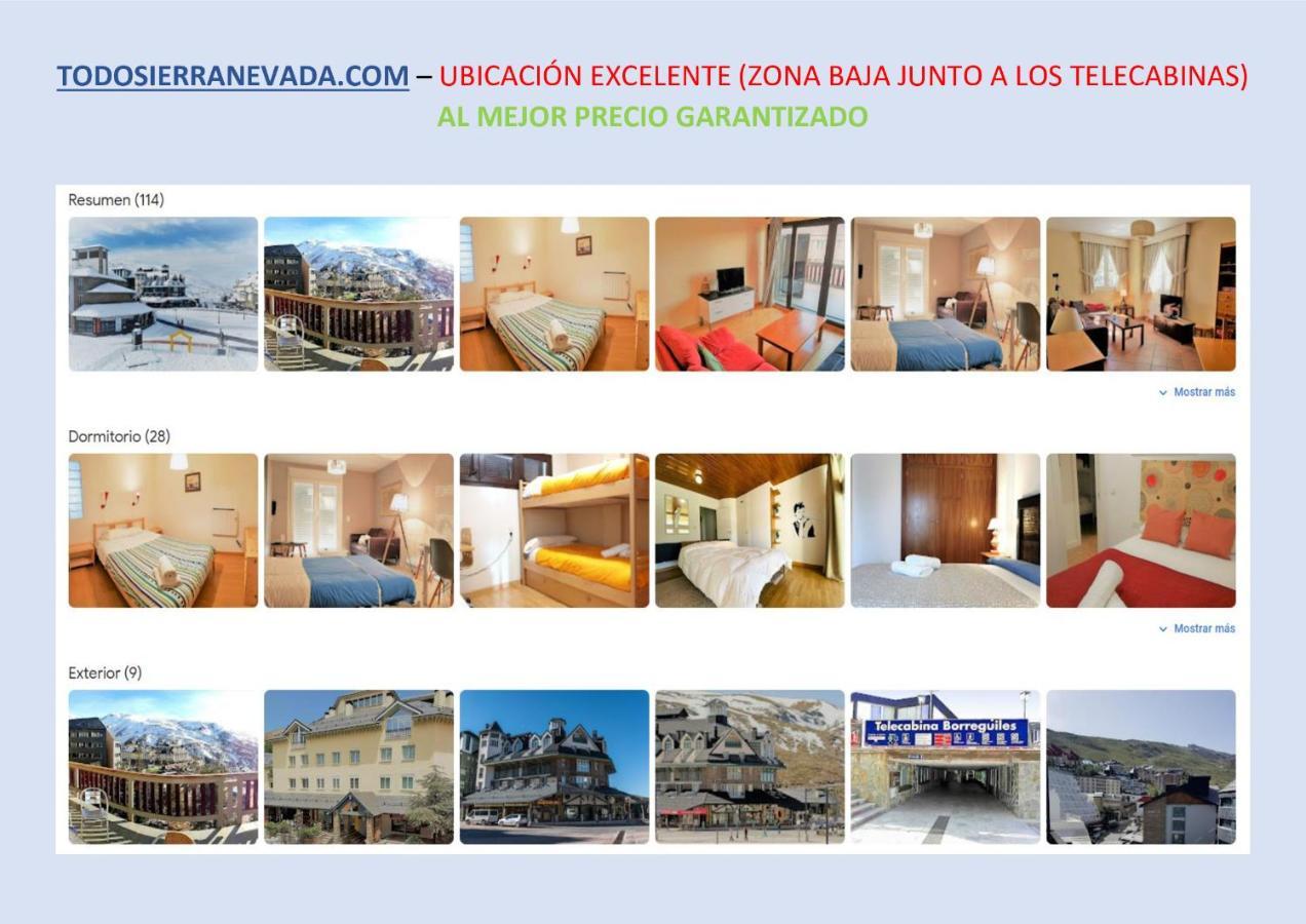 Todosierranevada Zona Baja - Edificio Alhambra - Junto A Los Telecabinas Сьєрра-Невада Екстер'єр фото